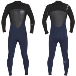 Axis X Steamer 3:2mm | X2 Chest Zip | Black / Blue Ink | Xcel Wetsuit Surfing | Clearance