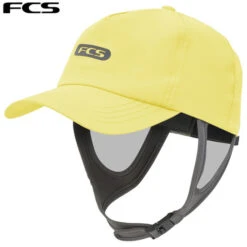 FCS | Truckers Surf Cap | Butter | Surfing Hat With Adjustable Under Chin Strap | One Size Fits Most