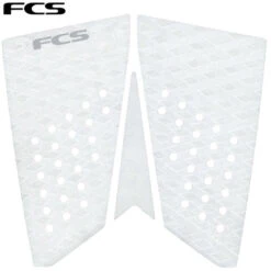 FCSII | FCS T-3 Fish Eco Swallow Tail Pad | White | Traction Pad | Deck Grip |