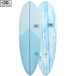 6'0" Happy Hour Surfboard | Ocean And Earth | Epoxy Softboard | Mid-Length | Full Nose And Pulled In Pin - Supreme Funboard