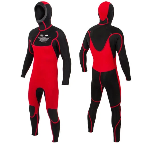 Free-Flex Hooded 5:4mm Wetsuit Steamer| Chest Zip | Full Surfing Wetsuit | Ocean And Earth | Mens - Image 2