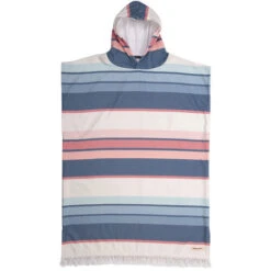 Sunkissed Stripe | Ocean And Earth | Ladies Poncho | Hooded Towel | Lightweight