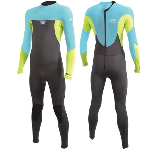 Ocean And Earth Youth Boys Free-Flex Steamer 3:2mm | Back Zip | Black/Blue/Lime