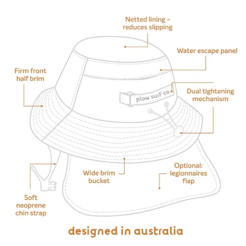 Plow Surf Co. | Lady Plow | Plow Surf Hat | Surfing Hat | Beach + Water Activity Headwear | - Image 4