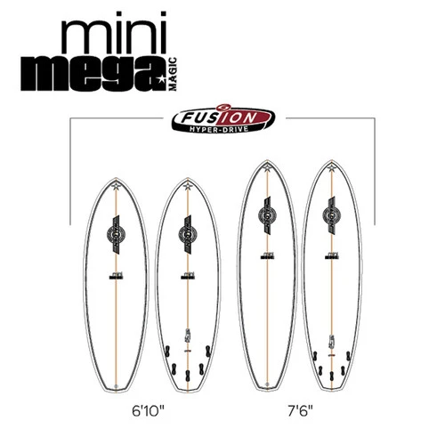 Mini Magic 2 | Fusion | Walden Surfboards | Super High Volume - Image 2