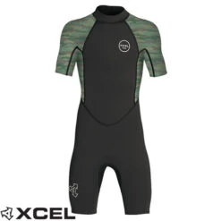XCEL | Youth Axis Springsuit 2mm | Back Zip | Blue | Boys Surfing Wetsuit | Kids Surf Wetsuit | Springy