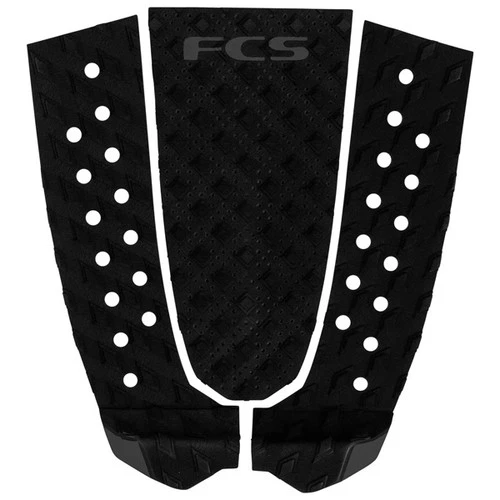 FCS T-3 Tail Pad | Black/Charcoal | Surfboard Tail Pad | Deck Grip | Traction Pad