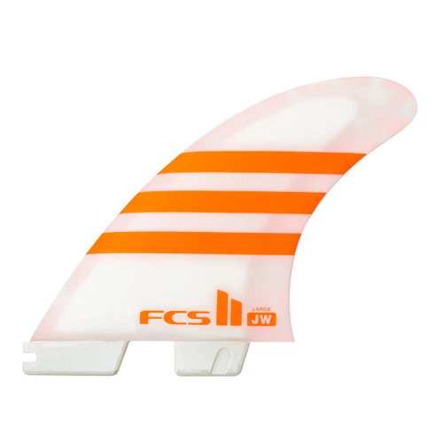 FCSII JW Julian Wilson | Large | Thruster (3) Fin Set | Performance Core | Athlete Series FCS Surfing Fins | Super Responsive