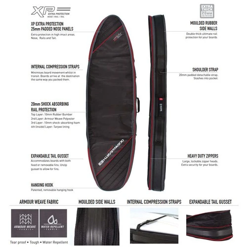 Double Compact Fish Surfboard Travel Cover | Board Bag | 1 To 2 Fish Surfboards | Excellent Surf Travel Option