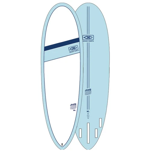Happy Hour Surfboard | Ocean And Earth | Epoxy | Mid-Length | Full Nose And Pulled In Pin - Supreme Funboard - Image 2