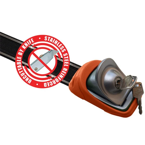 Kanulock Key Lockable Tie Downs 5.4m | 18 Foot Straps | Black/Blue | Lock Surfboards Kayak SUP Onto Roof Racks | Anti-theft Device - Image 2