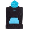 Kids Hooded Towel Surf Poncho | Black Blue | Groms | Youth | Beach Poncho