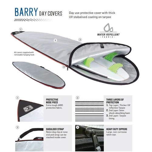 Barry Basic Funboard / Fish Surfboard Cover | Board Bag | Ocean And Earth - Image 2