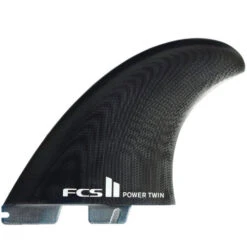 FCS 2 Power Twin + Stabiliser (3) Fin Set | Performance Glass | Push Harder Thru Turns