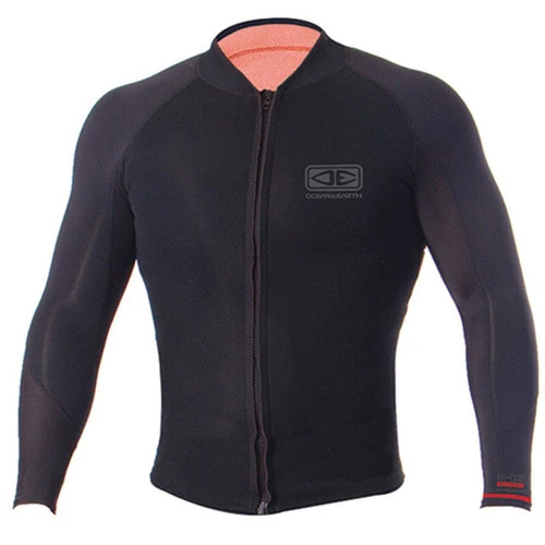 Supa-Flex Paddle Front Zip Long Sleeve Wetsuit Vest 1.5mm | Black | Surfing Top