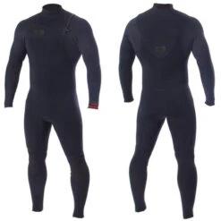 Double Black Wetsuit Steamer 3:2mm | Chest Zip | Ocean And Earth | Full Surfing Wettie