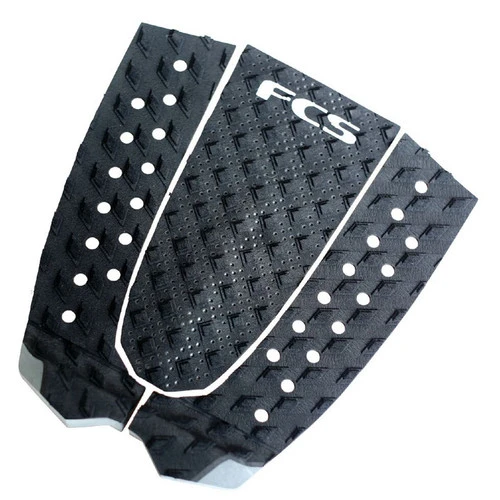 FCS T-3 Tail Pad | Black/Charcoal | Surfboard Tail Pad | Deck Grip | Traction Pad - Image 2