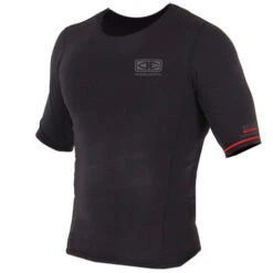 Thermo Short Sleeve Shirt | Surf Vest | Surfing Top | Black | Ocean And Earth |
