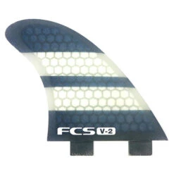 FCS V2 Medium | Thruster (3) Fin Set | Performance Core | Surfboard Fins | Ideal For Barrels And Beach Breaks